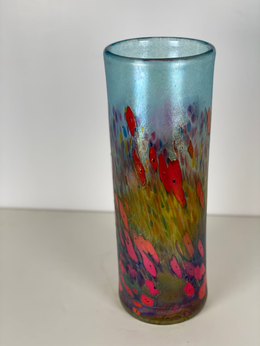 5110 - Colourful Hand Blown Glass Vase 