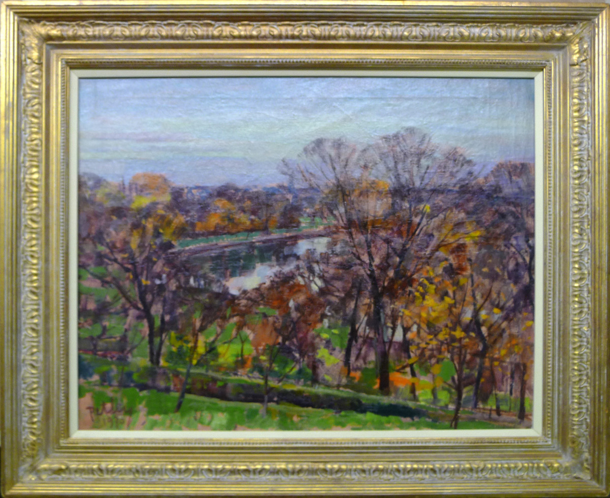 0300 - Autumn Evening, Richmond Hill by Llewellyn Petley-Jones (1908-1986) 