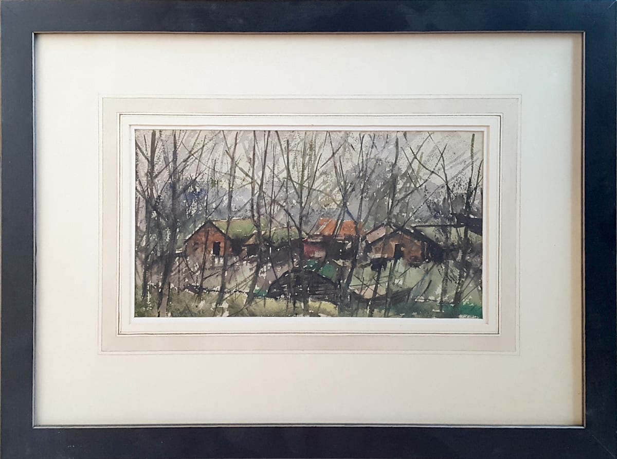3082 -  Cabins in the Forest by Llewellyn Petley-Jones (1908-1986) 