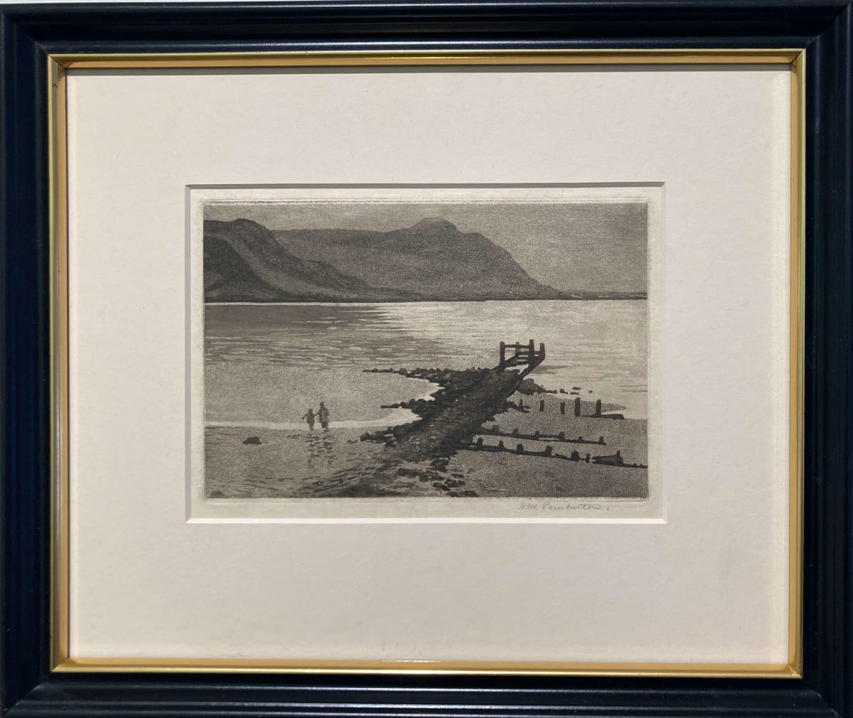 10015 - Dock on the Beach by H.M. Pemberton (1871-1957) 