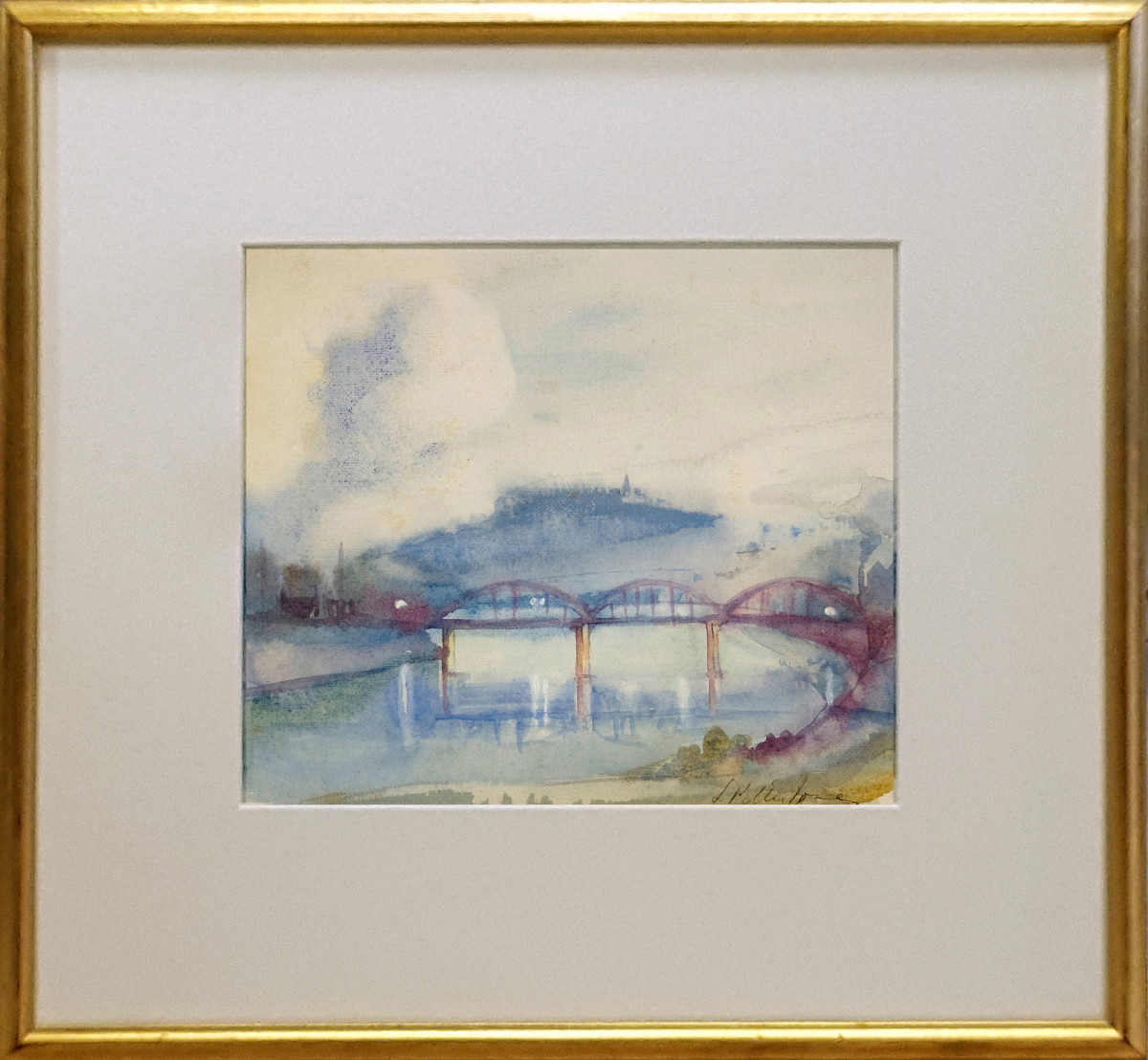 2322 - East End Bridge by Llewellyn Petley-Jones (1908-1986) 