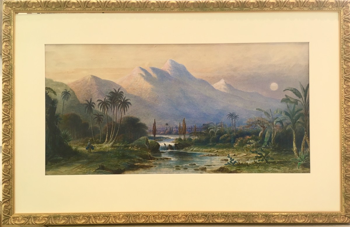 2653 - The Road to La Guavia, Venezuela by Frederick Arthur  Verner (1836 - 1928) A.R.C.A O.S.A 