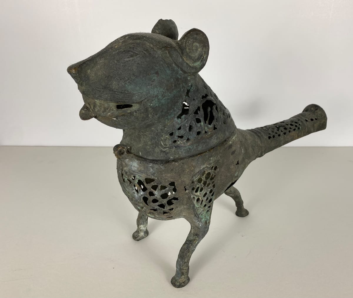 5086 - Antique Persian incense  sculpture 