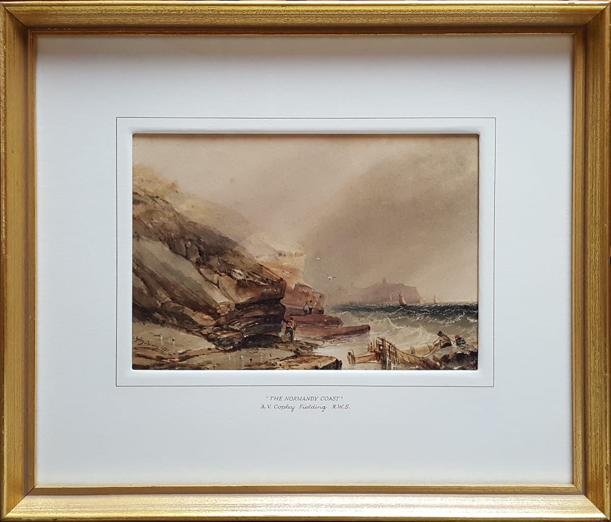 2968 - The Normandy Coast by A.V. Copley Fielding R.W.S. (1787-1855) 