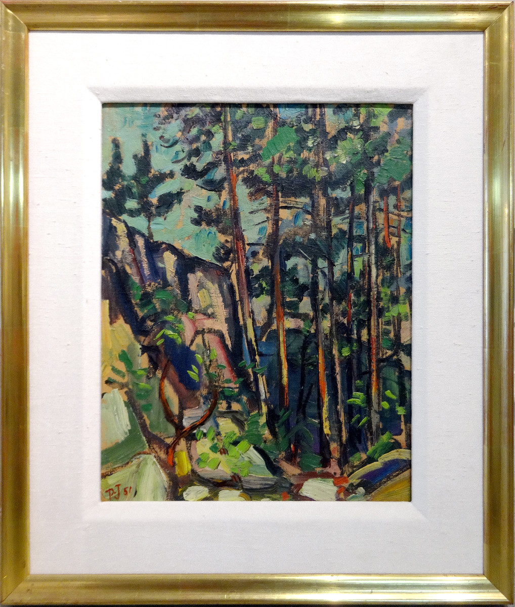 0221 - High Cliffs, Horseshoe Bay by Llewellyn Petley-Jones (1908-1986) 