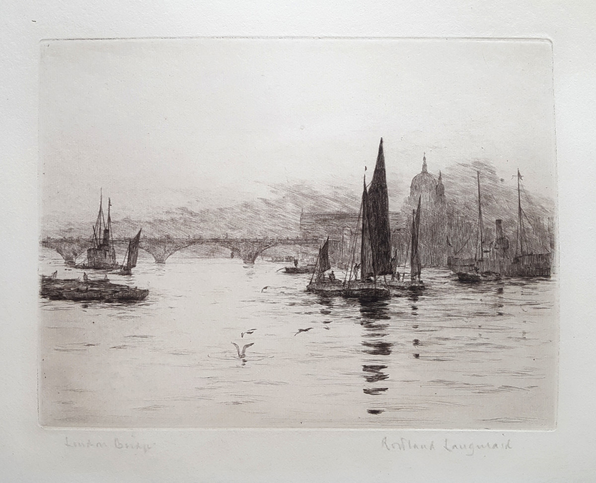 2933 - London Bridge by Rowland Laugmaid (1897-1956) 