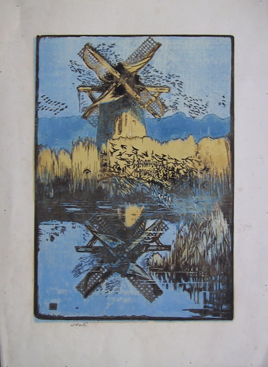 3061 - WINDMILL by William Monk (1863-1937) 