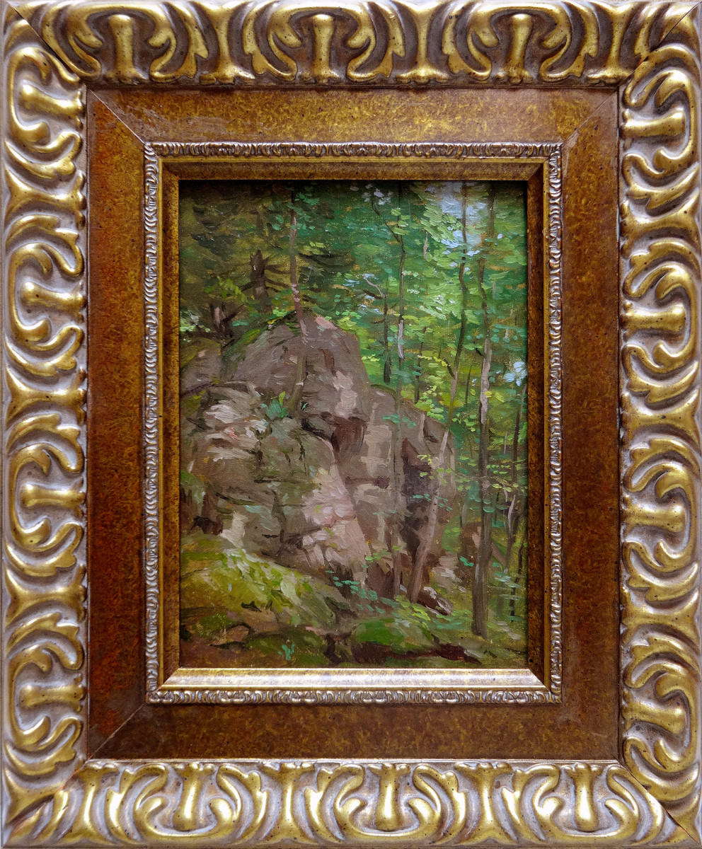 0748 - Untitled, Landscape with rocks V by Norwood Hodge MacGilvary (1874-1949) 