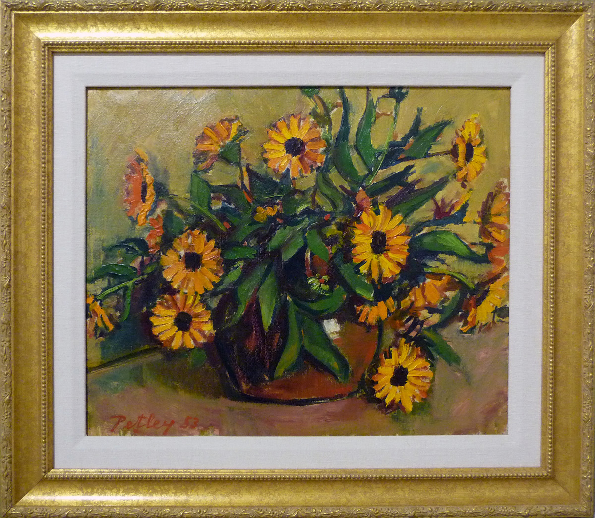 0227 - Marigolds by Llewellyn Petley-Jones (1908-1986) 