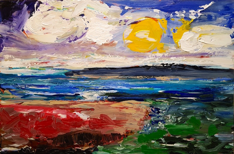 0388 - Sun Drenched Bay by Matt Petley-Jones 