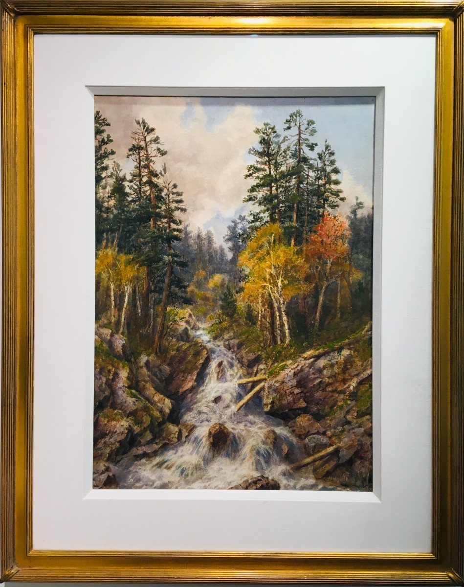 2299 - Untitled ( Forest Creek) by Thomas Mower Martin O.S.A., R.C.A (1838-1934) 