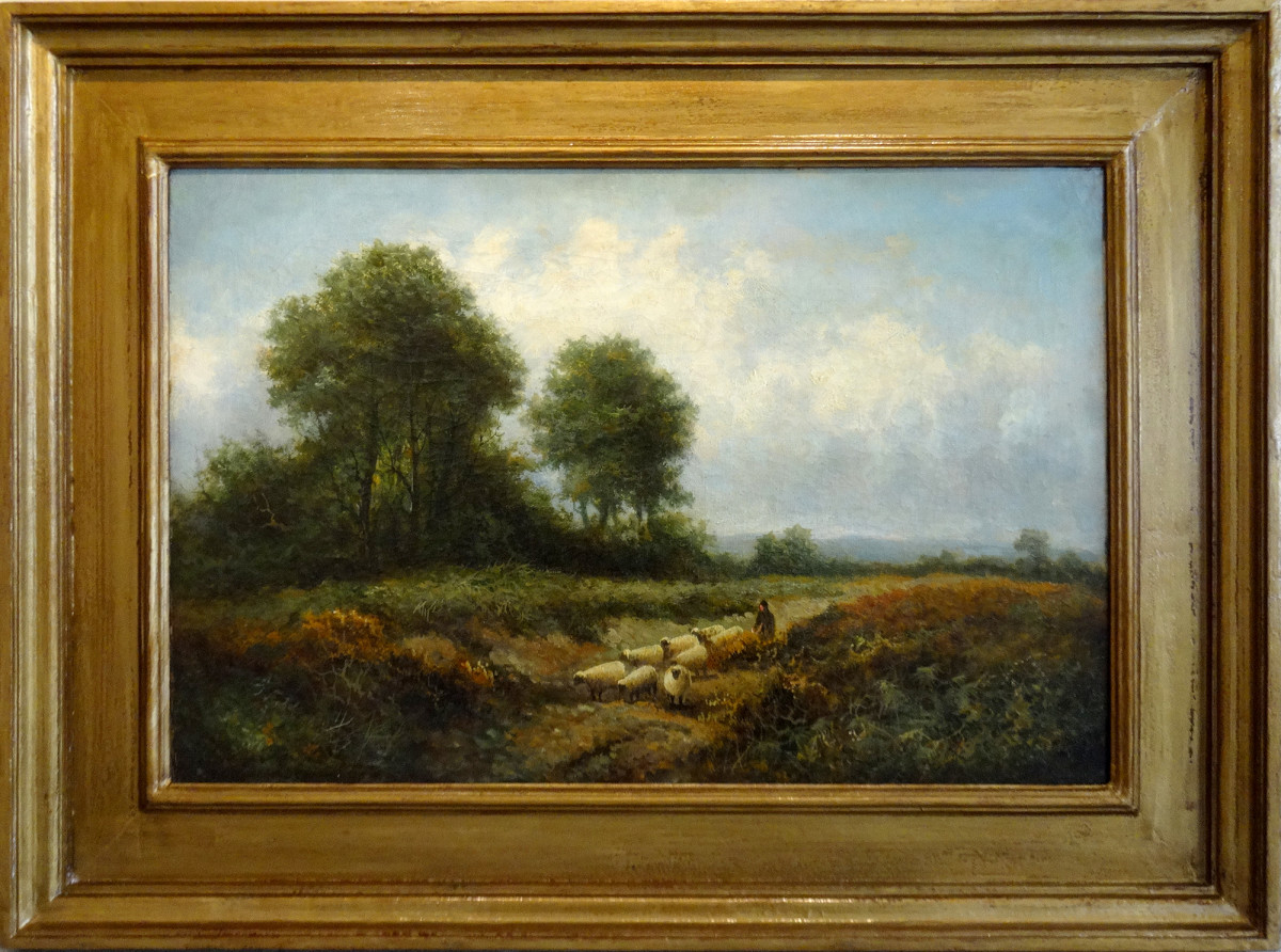 0148 - Rural Landscape by Benjamin Williams Leader (1831-1923) 