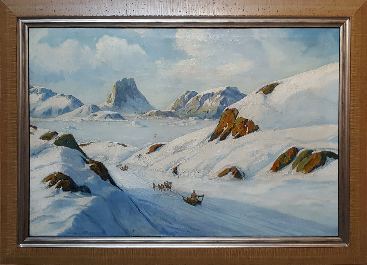 0155 - Travel by Dog Sled in Greenland by Emanuel A Petersen (1894–1948) 