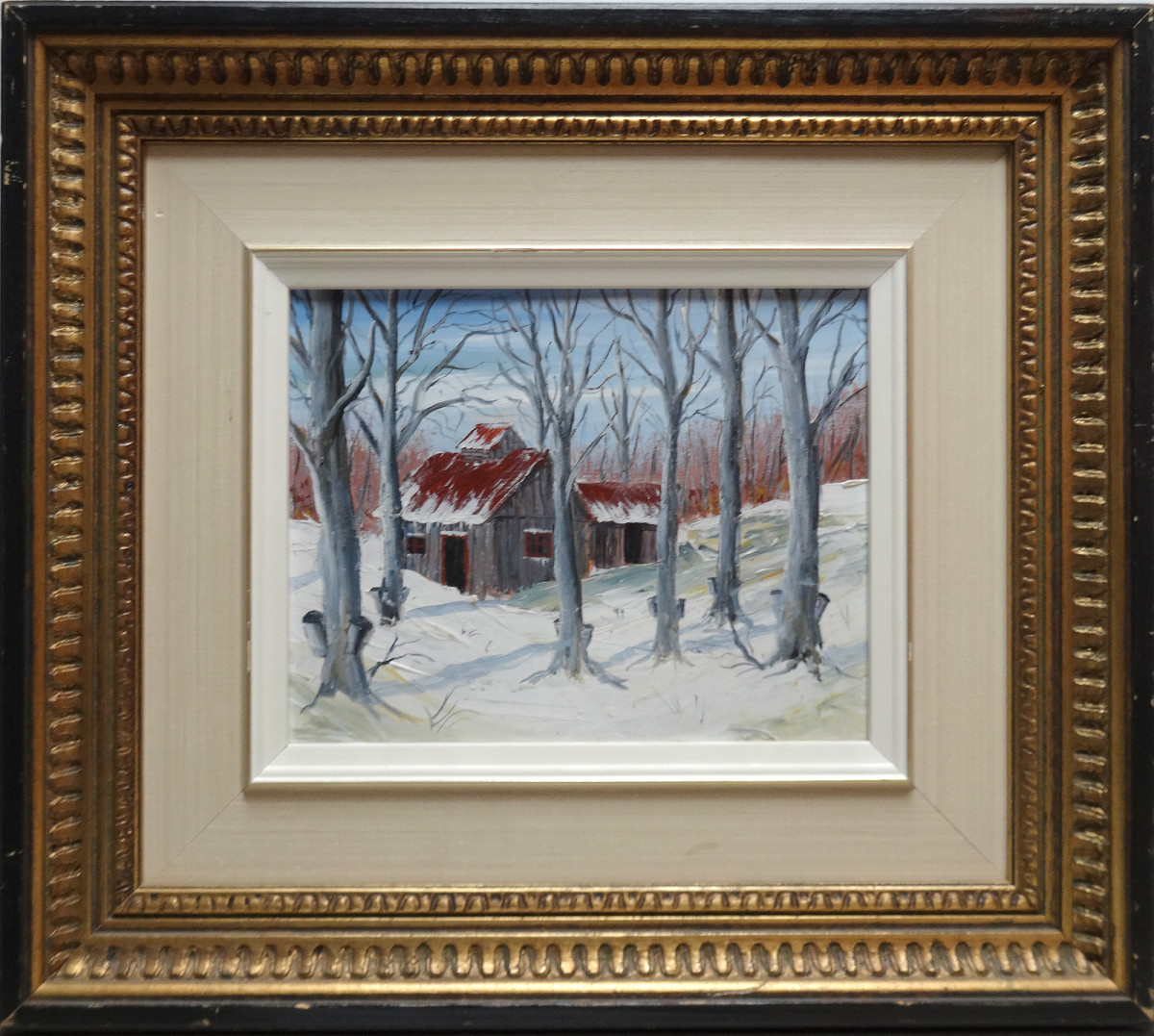 0042 - Winter Scene by French Canadian Unknown 