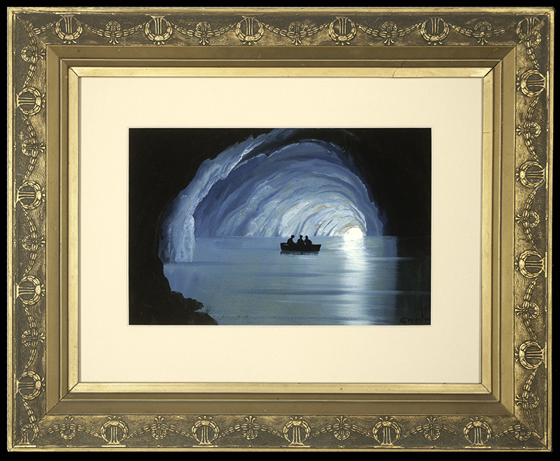 2138 - The Blue Grotto, Italy by Francesco Coppola Castaldo (1845-1916) 