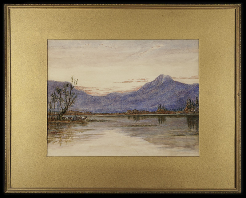 2037 - Landscape with Mountains by L.H. Gilpin 