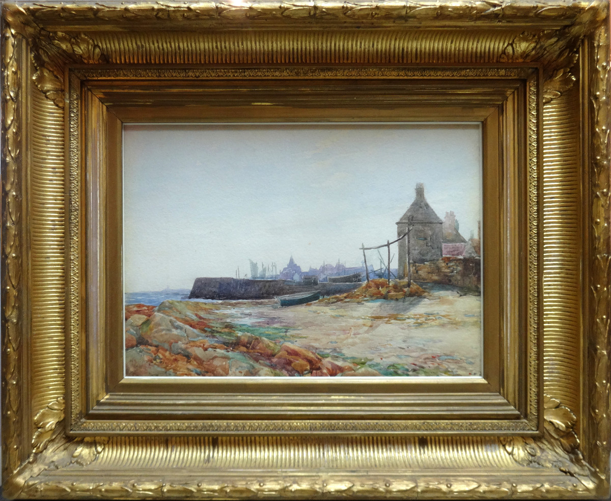 2008 - Beach Side Town by William Carlaw (1847-1889) 