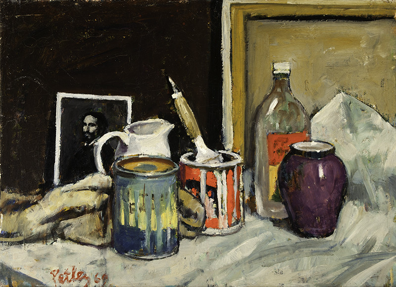 0291 - Still Life with Paint Cans by Llewellyn Petley-Jones (1908-1986) 