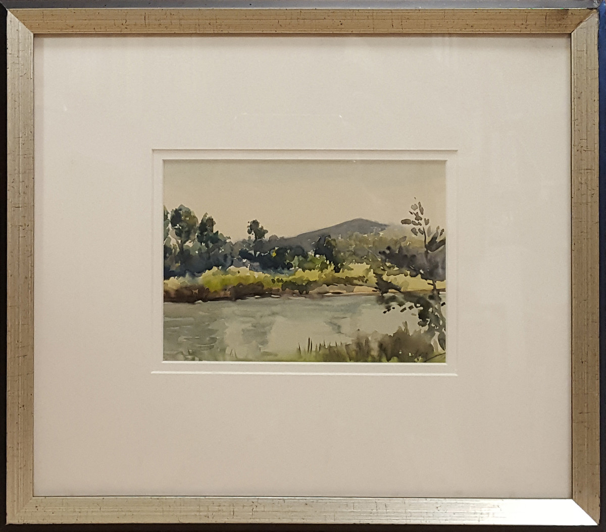 2367 - Trees and River by Llewellyn Petley-Jones (1908-1986) 