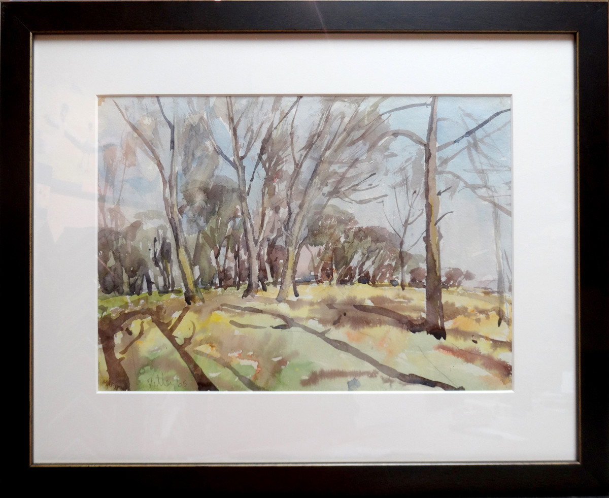 2392 - Untitled - Bare trees by Llewellyn Petley-Jones (1908-1986) 