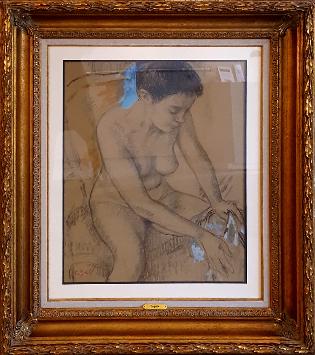 2445 - Apres Le Bain/ After The Bath (Eugenie) by Francois Gall (1912-1987) 