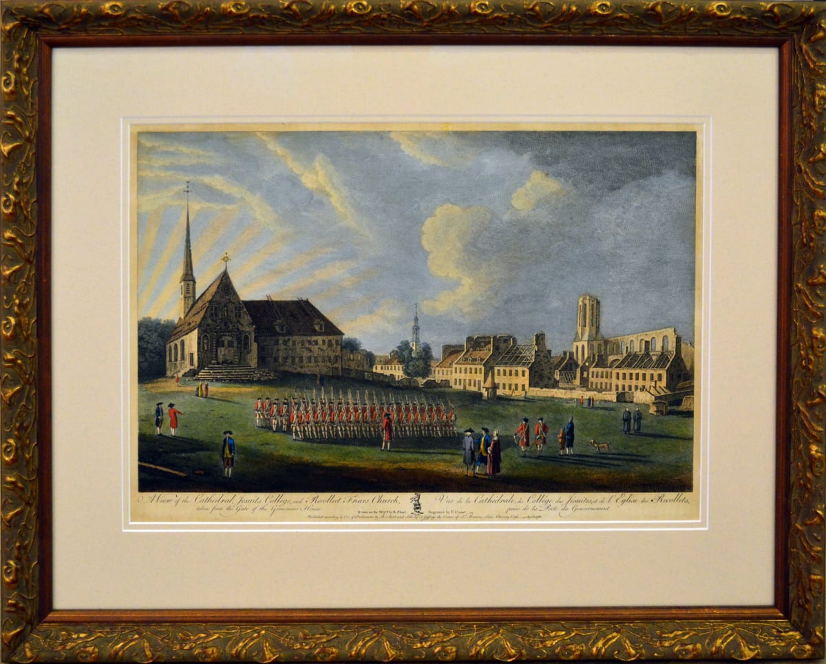 3131 - A View of the Cathedral, Jesuits College and Recollet Friars Church, Québec, Québec by Unknown 