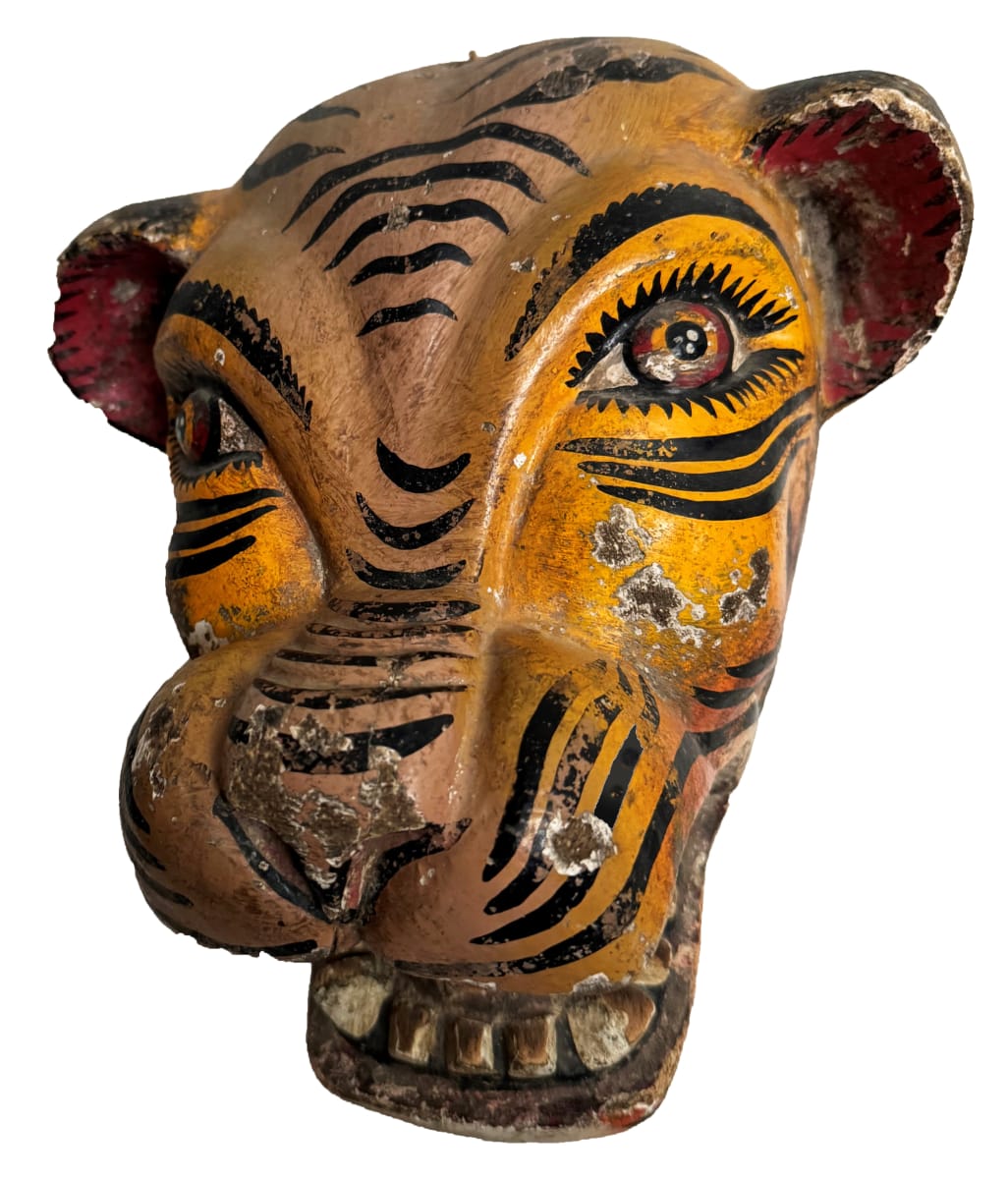 4220 - Vintage Mexican Tiger Mask by Unknown 