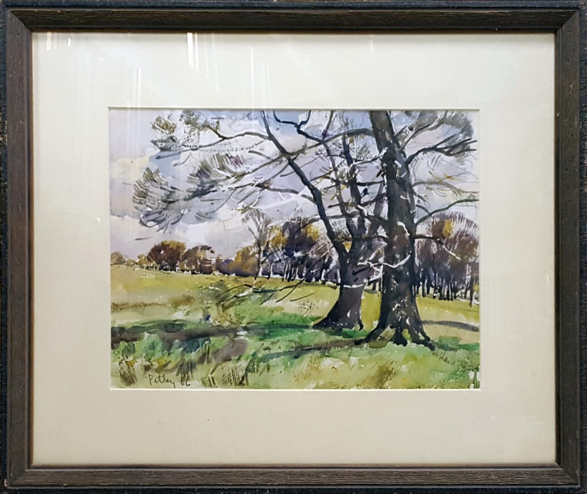 2395 - Two Trees in Richmond Park by Llewellyn Petley-Jones (1908-1986) 