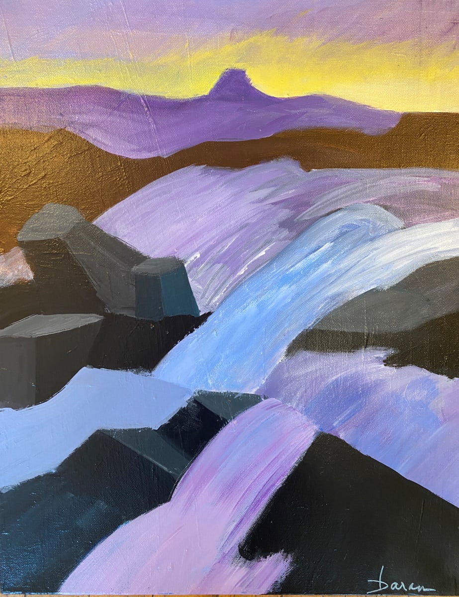 Purple Rivers Flow #2 by Cyndy Baran  Image: Purple Rivers Flow #2