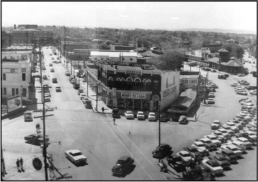 Malvern Avenue at Broadway 1955, Image 1.