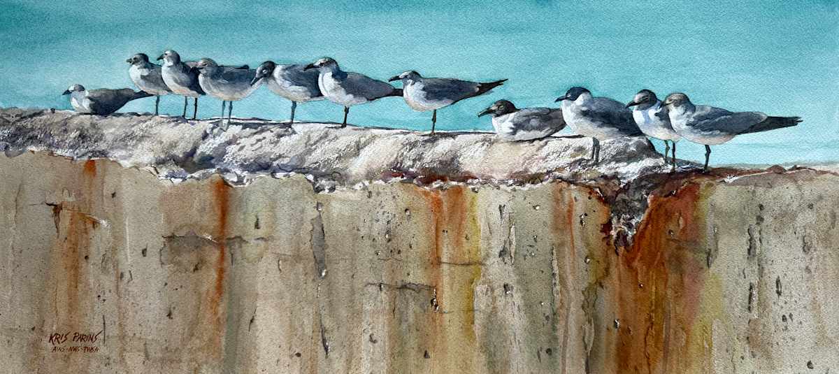 Downtime by Kris Parins  Image: Laughing Gulls