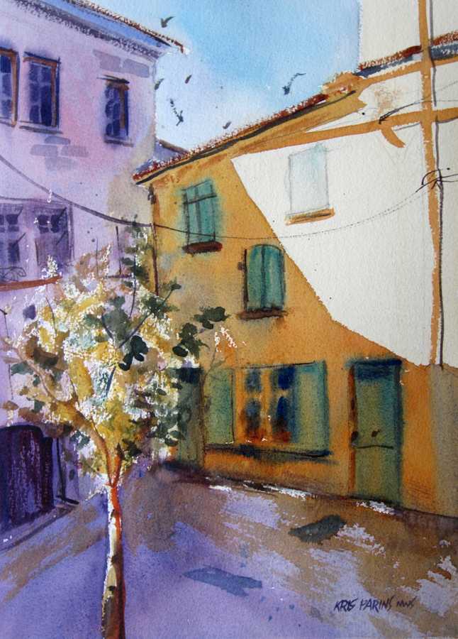 French Courtyard by Kris Parins 