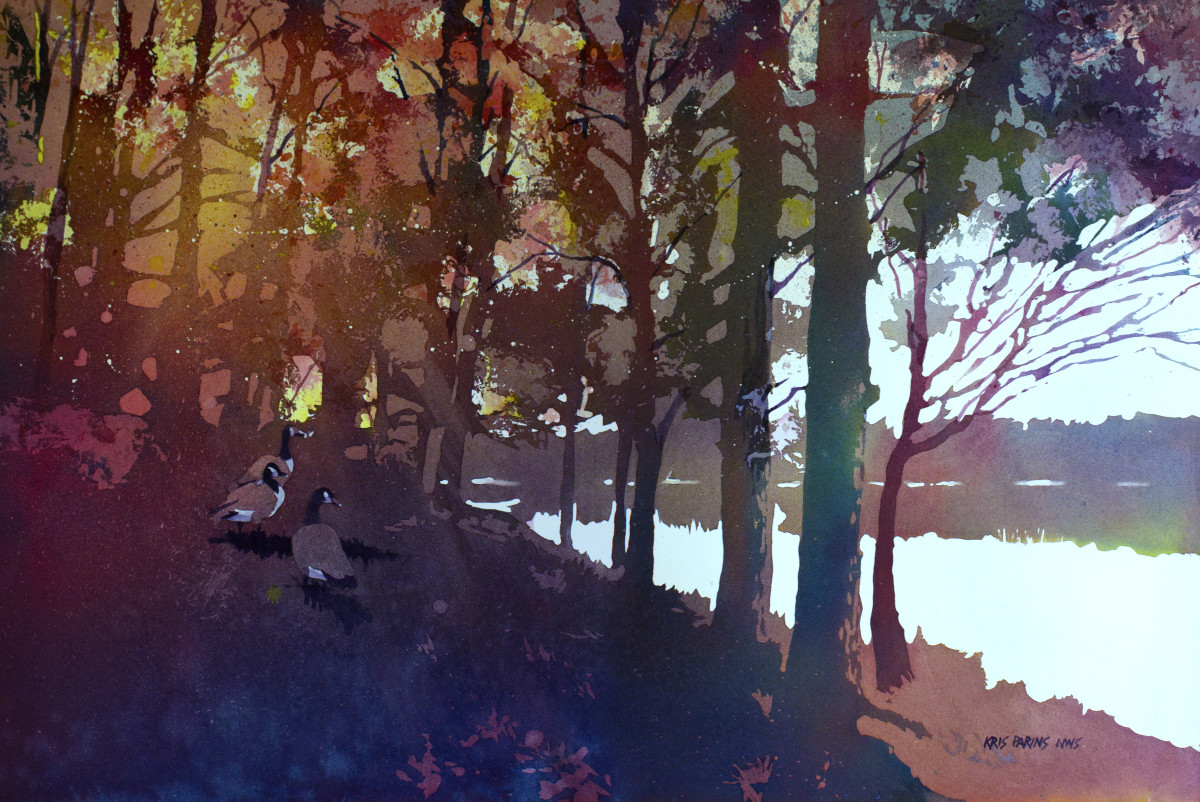 Riverbank Gathering by Kris Parins 