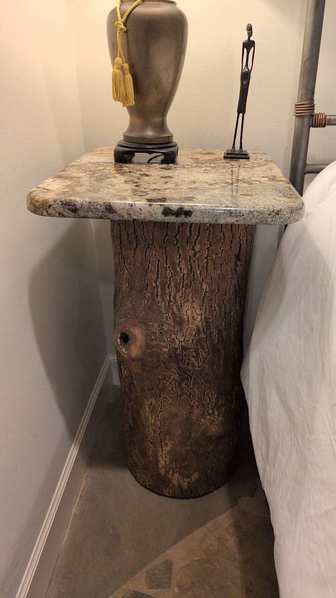Stump and Stone Sidetable by Rigsby Frederick 
