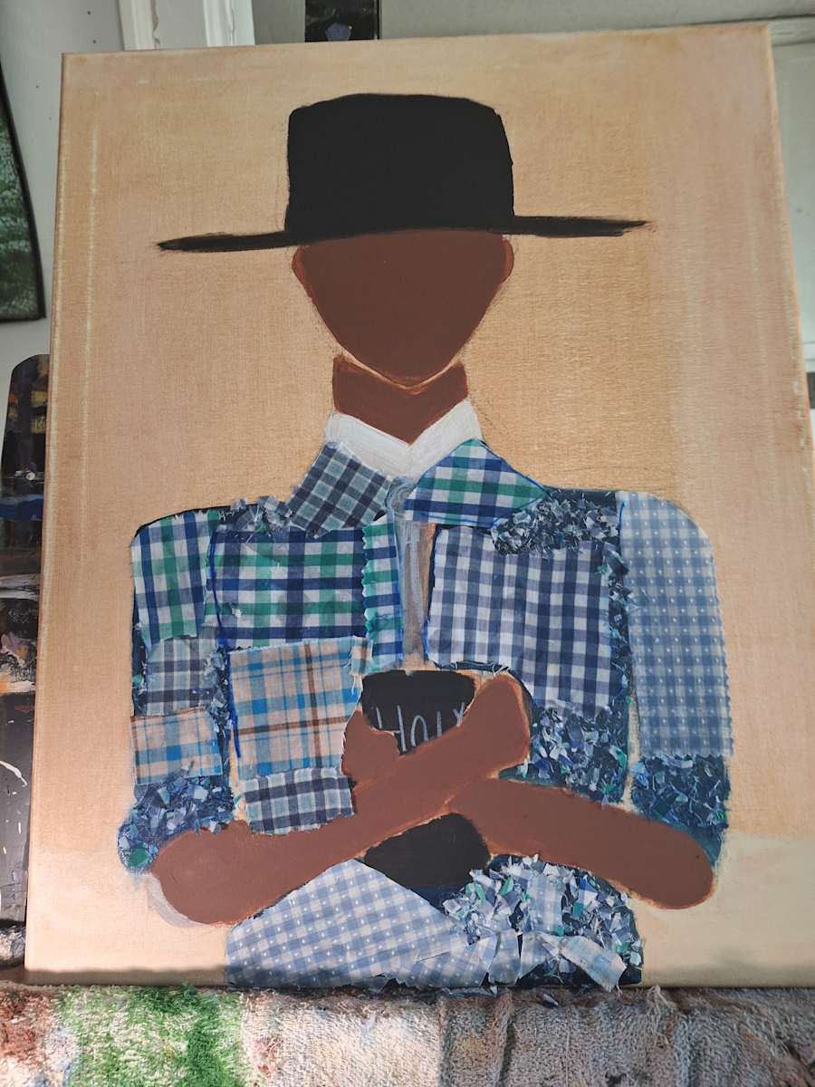 Country Preacher by Zulma E Brooks  Image: Feed my Sheep.