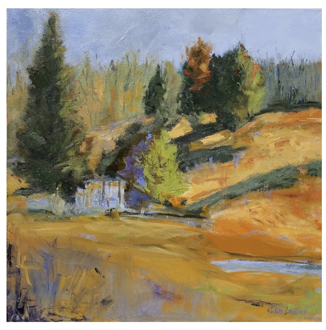 Gold Of Slow Sun Change by Julia Chandler Lawing 