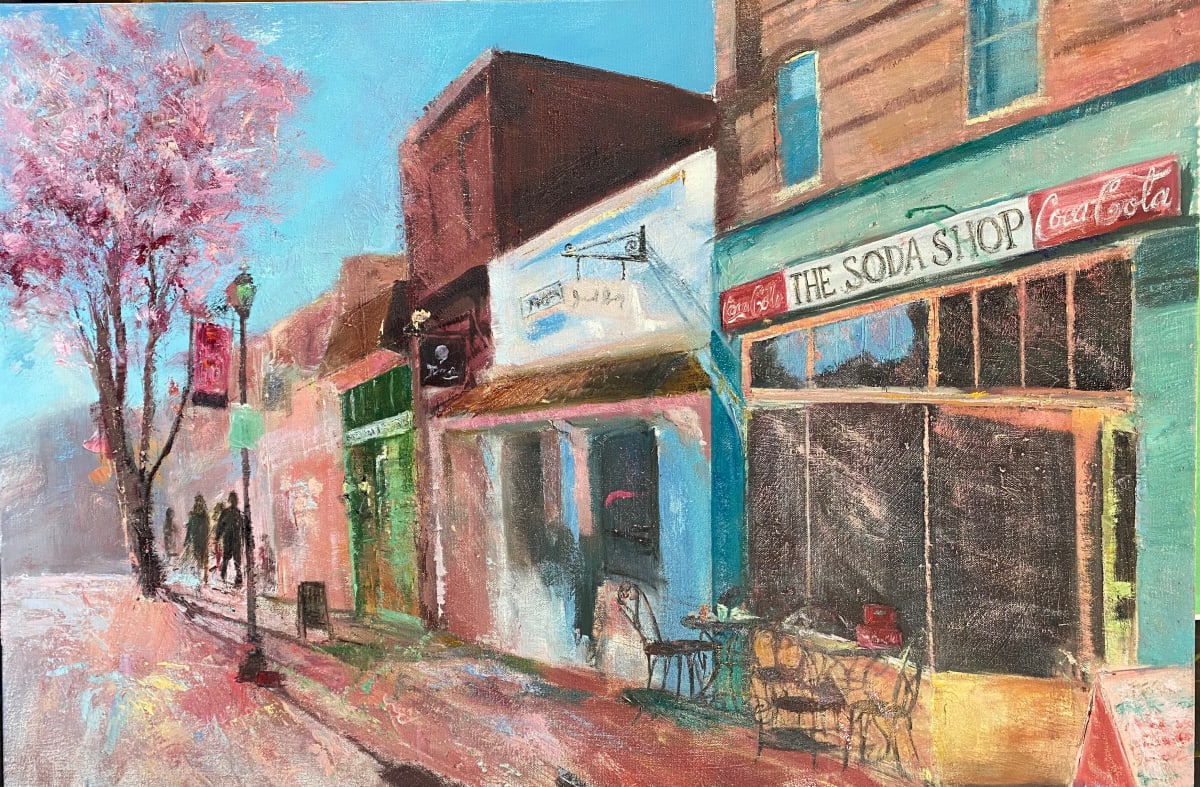 Main Street by Julia Chandler Lawing  Image: downtown Davidson, NC