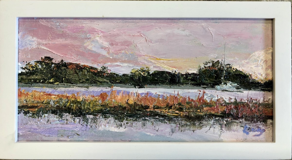 Sunset On The Creek by Julia Chandler Lawing 