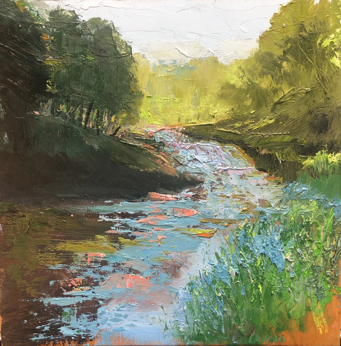 Trout Stream study by Julia Chandler Lawing 
