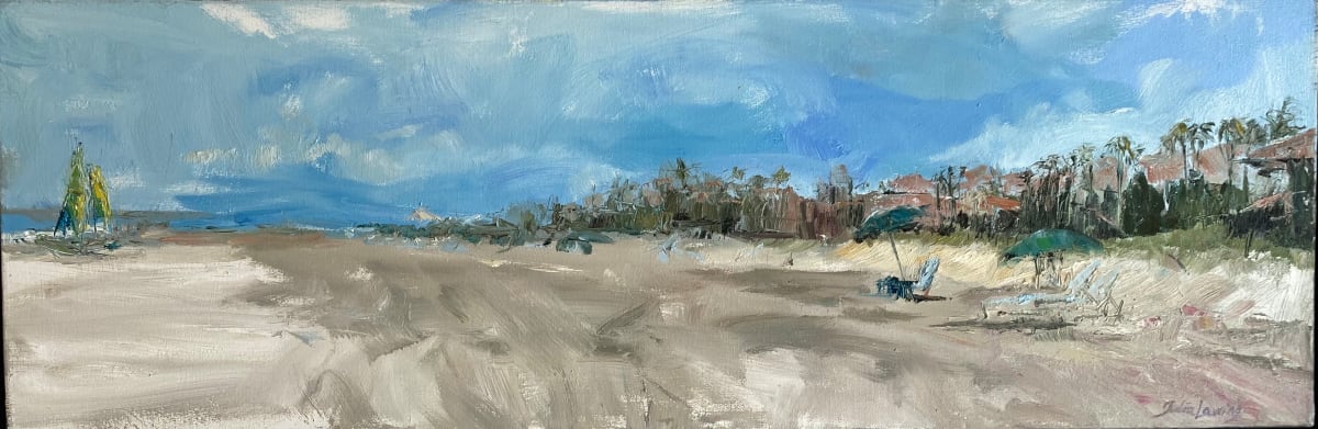 Boats And 'Brellas by Julia Chandler Lawing 