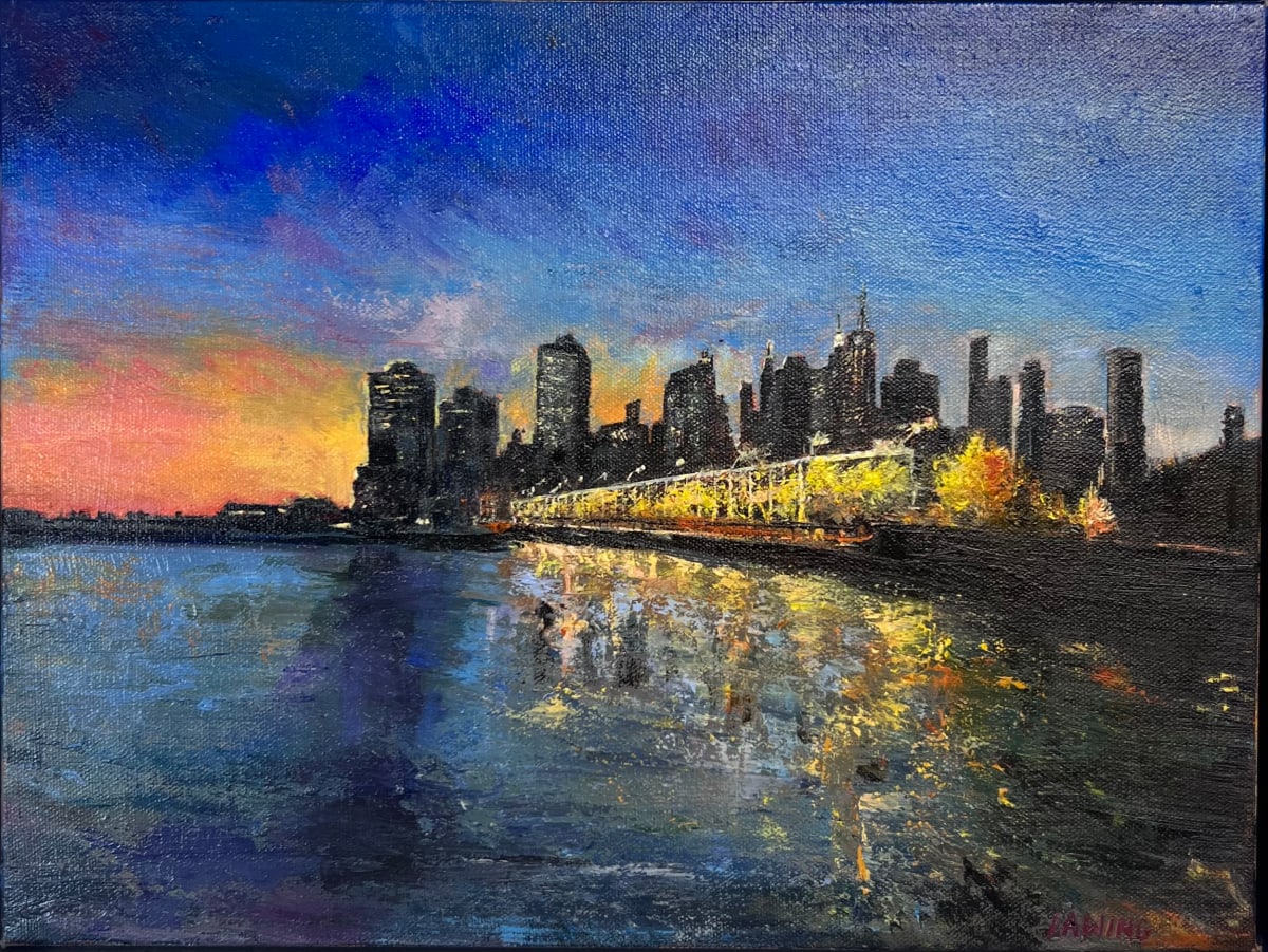 Manhattan Silhouette by Julia Chandler Lawing 
