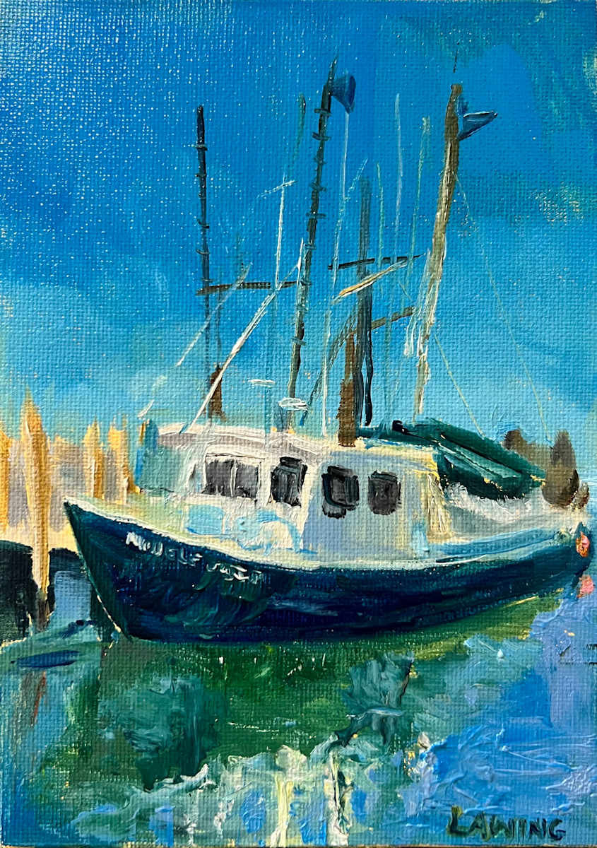 Fishing Boat, Point Judith by Julia Chandler Lawing, Image 1.