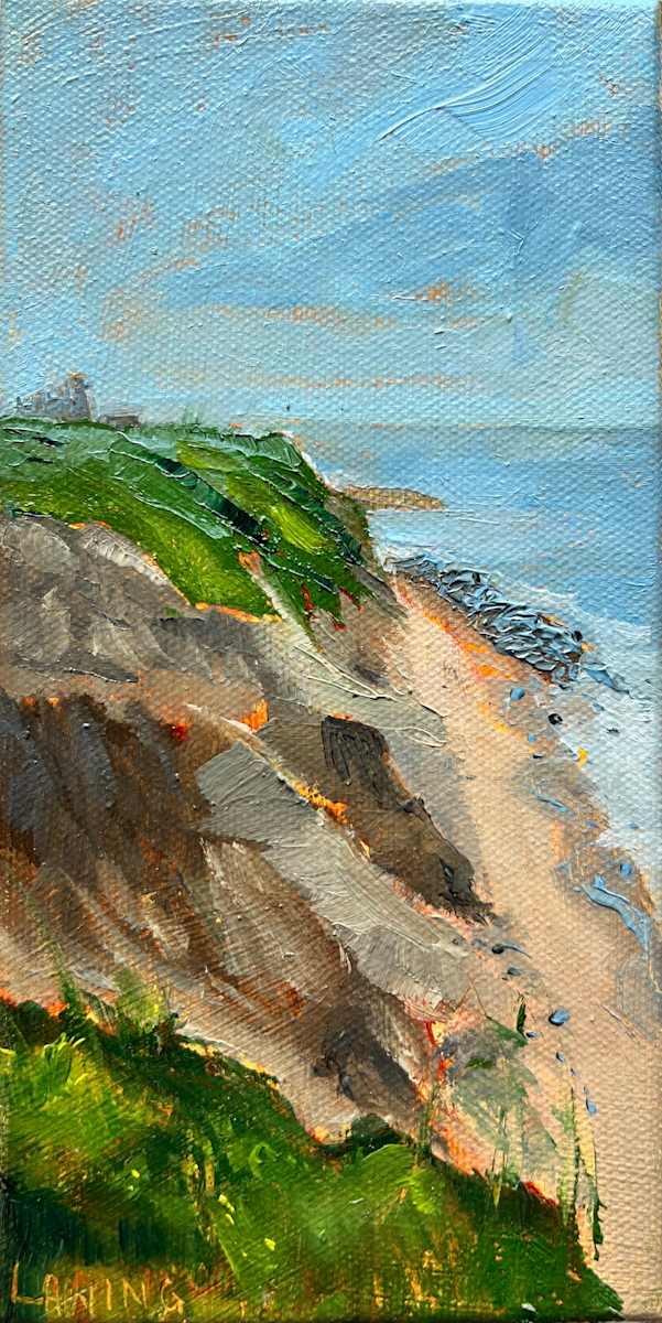 Second Bluffs by Julia Chandler Lawing  Image: Second Bluffs, with Southeast Lighthouse in the distance. Block Island, Rhode Island 