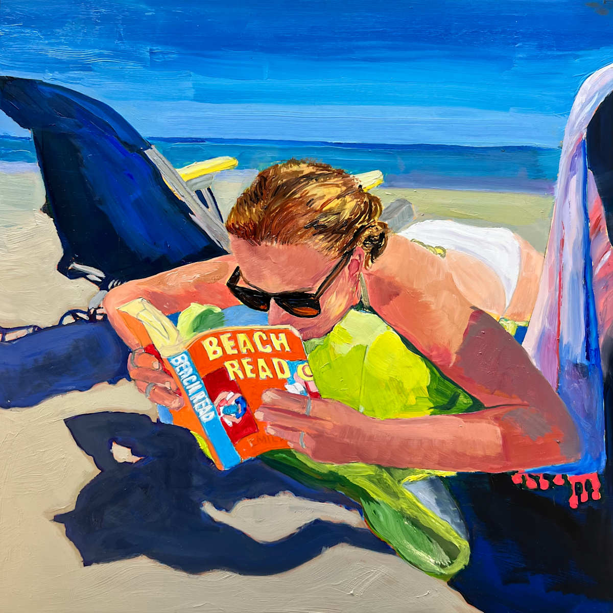 Beach Read II by Julia Chandler Lawing  Image: Nothing like a good beach read! And yes, that is really the title of the book my daughter is reading!