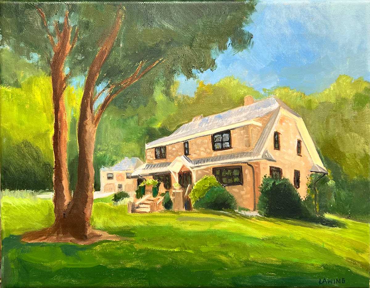 Old Turnpike Stone Cottage by Julia Chandler Lawing, Image 1.