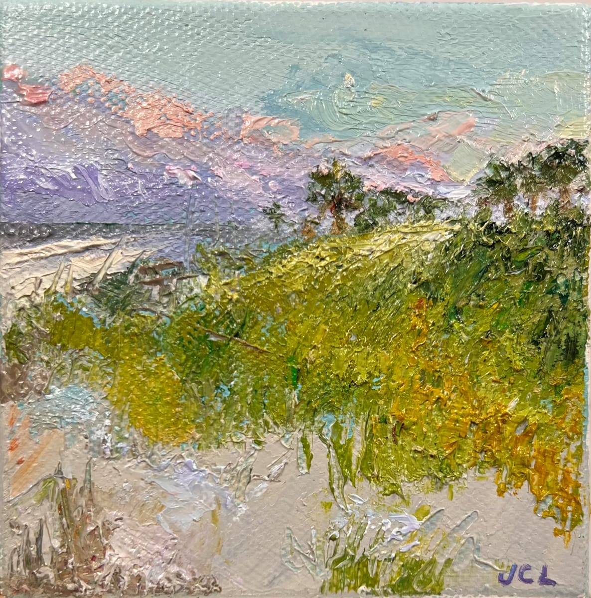 A Beach Day In May by Julia Chandler Lawing  Image: Early evening skies over the dunes and sea