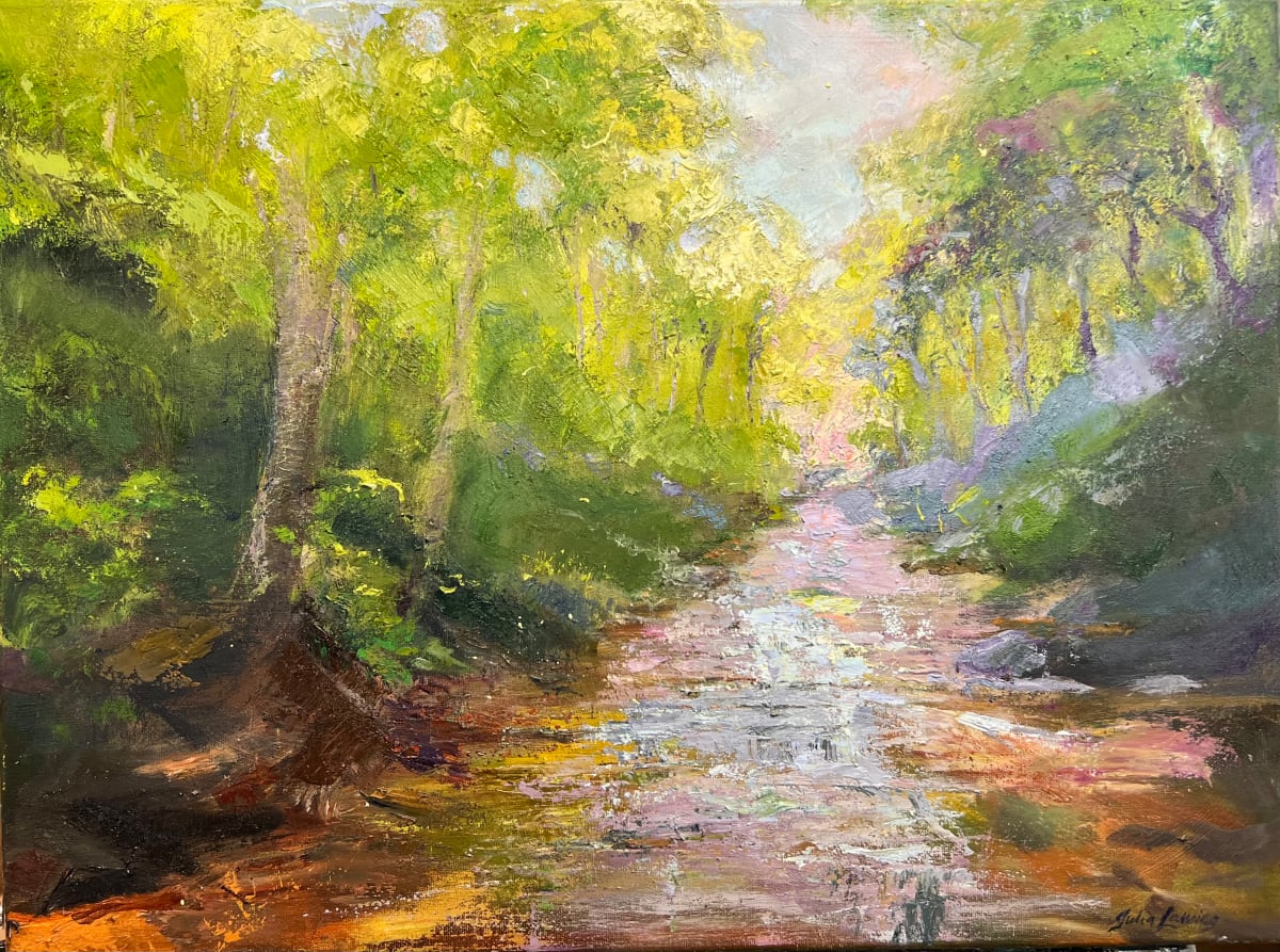 Meet Me In The Woods by Julia Chandler Lawing  Image: Mountain stream enjoyed during our visits to  the Pisgah National Forest. 
