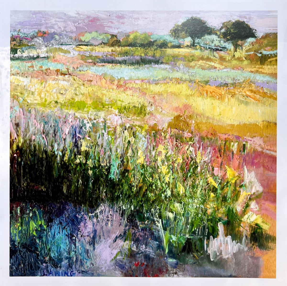 Something Beautiful print by Julia Chandler Lawing  Image: 13x13 print of Julia’s “Something Beautiful” signature marshscape oil painting 