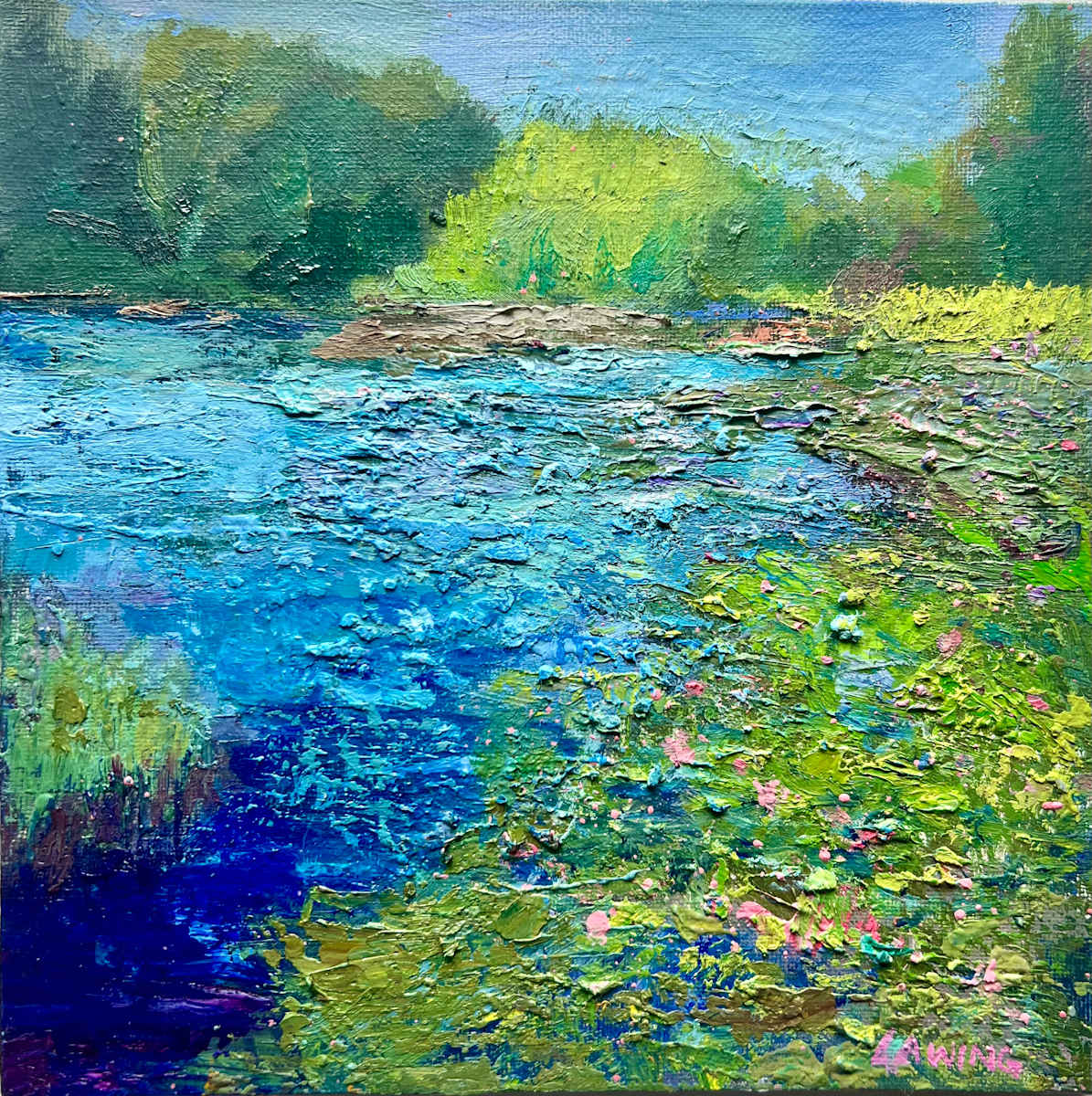 Lily Pad Pond by Julia Chandler Lawing 