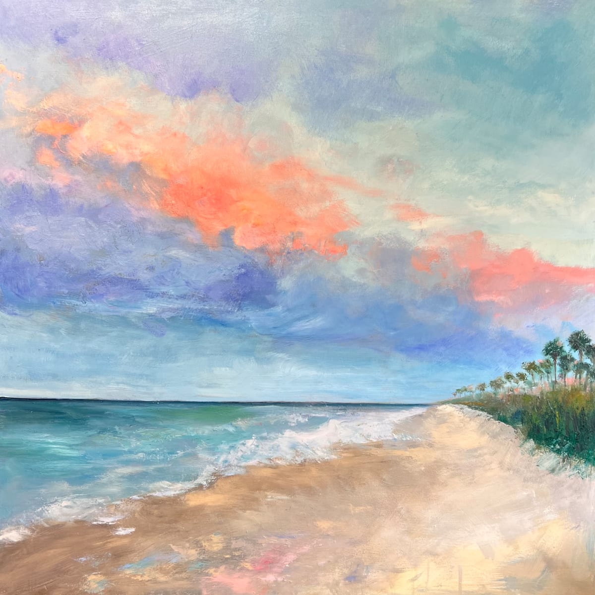 Pink Cloud Conclusion by Julia Chandler Lawing  Image: Coastal Georgia sunset in mid May